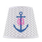 Monogram Anchor Poly Film Empire Lampshade - Front View