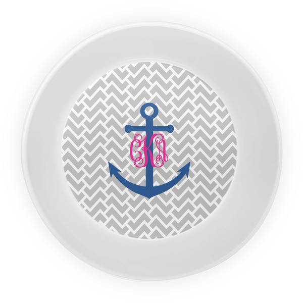 Monogram Anchor Melamine Bowl - Center