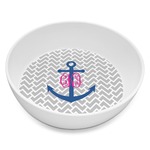 Monogram Anchor Melamine Bowl - 8 oz (Personalized)