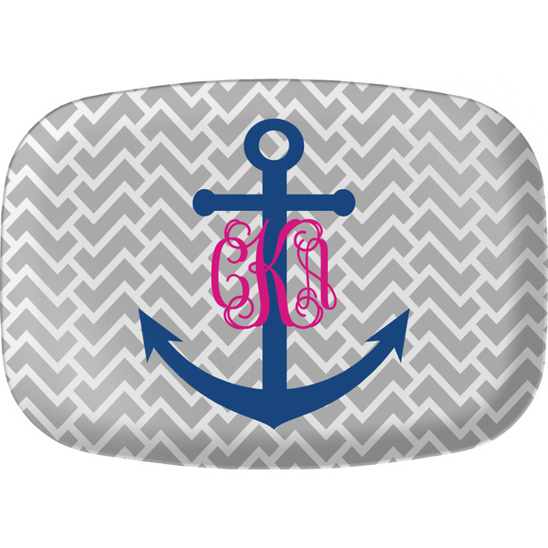 Custom Monogram Anchor Melamine Platter