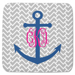 Monogram Anchor Memory Foam Bath Mat - 48"x48" (Personalized)