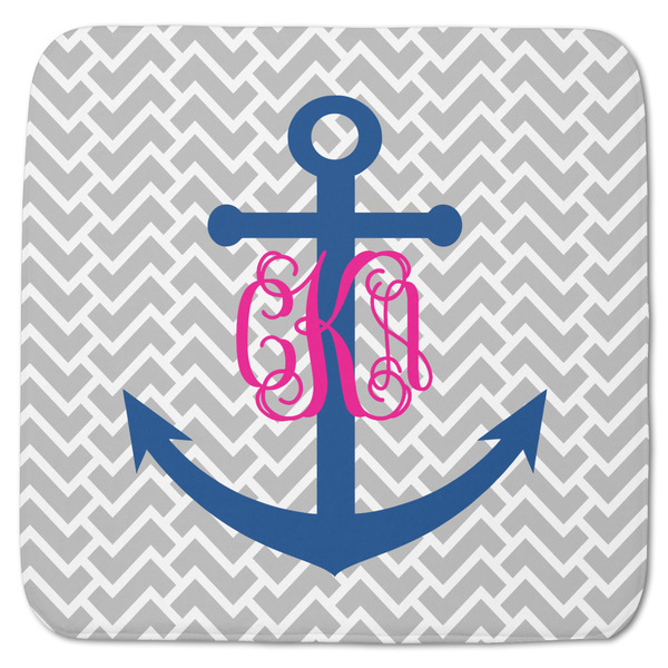 Custom Monogram Anchor Memory Foam Bath Mat - 48"x48" (Personalized)
