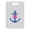 Monogram Anchor Metal Luggage Tag - Front Without Strap