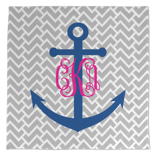 Monogram Anchor Microfiber Dish Rag - APPROVAL