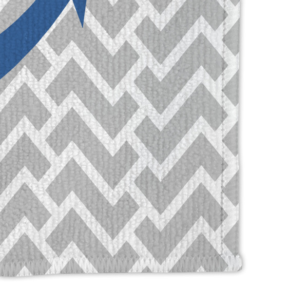 Monogram Anchor Microfiber Dish Rag - DETAIL
