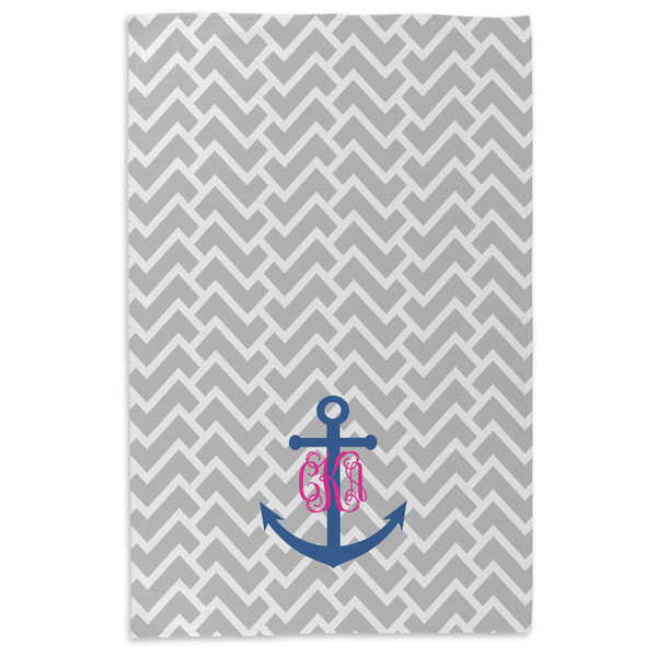 Monogram Anchor Microfiber Dish Towel - APPROVAL