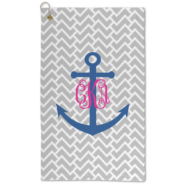 Custom Monogram Anchor Microfiber Golf Towel