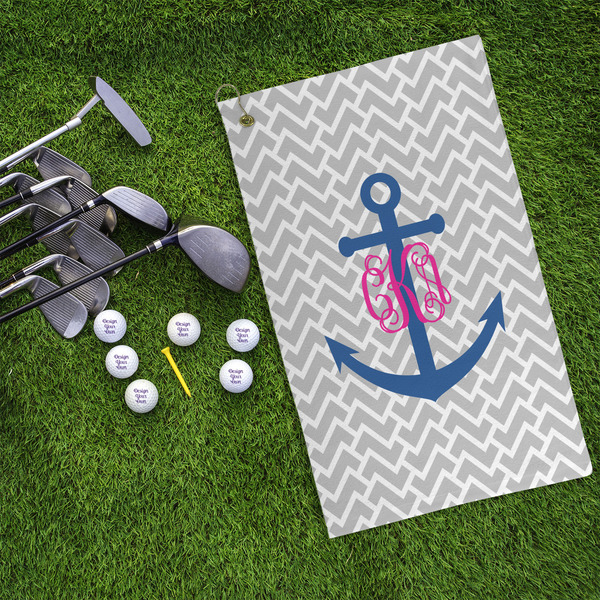 Monogram Anchor Microfiber Golf Towels - LIFESTYLE