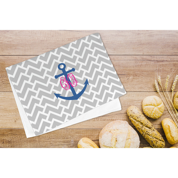 Monogram Anchor Microfiber Kitchen Towel - LIFESTYLE