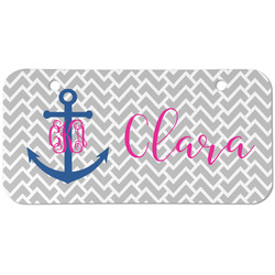 Monogram Anchor Mini/Bicycle License Plate (2 Holes)