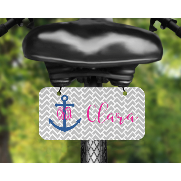 Monogram Anchor Mini License Plate on Bicycle - LIFESTYLE Two holes