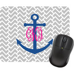 Monogram Anchor Rectangular Mouse Pad (Personalized)