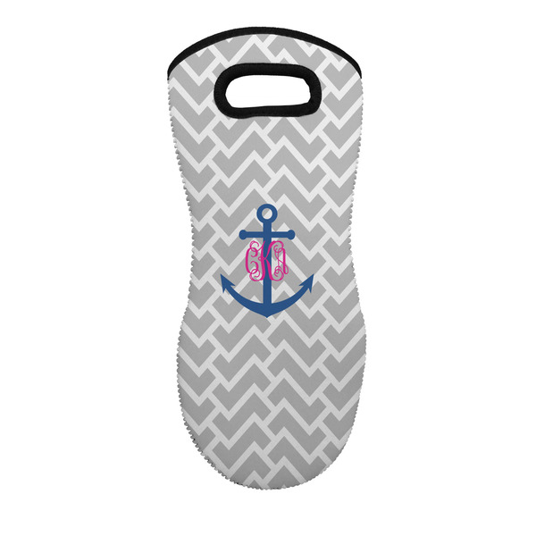 Custom Monogram Anchor Neoprene Oven Mitt