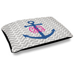 Monogram Anchor Dog Bed