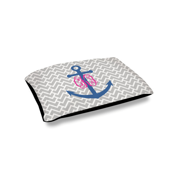 Custom Monogram Anchor Outdoor Dog Bed - Small