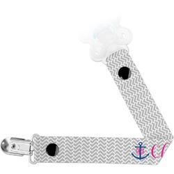 Monogram Anchor Pacifier Clips (Personalized)