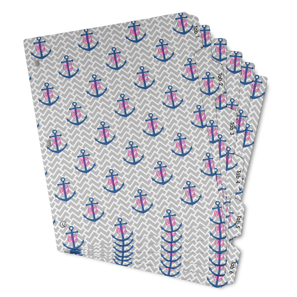 Monogram Anchor Page Dividers - Set of 6 - Main/Front