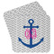 Monogram Anchor Paper Coasters - Front/Main