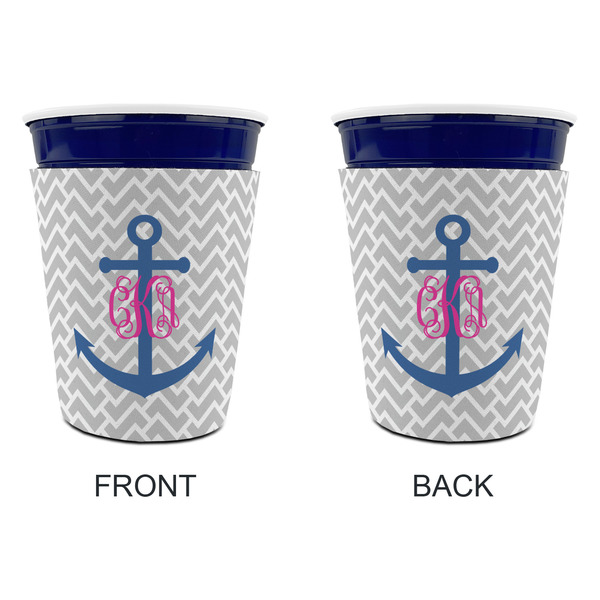 Monogram Anchor Party Cup Sleeves - without bottom - Approval