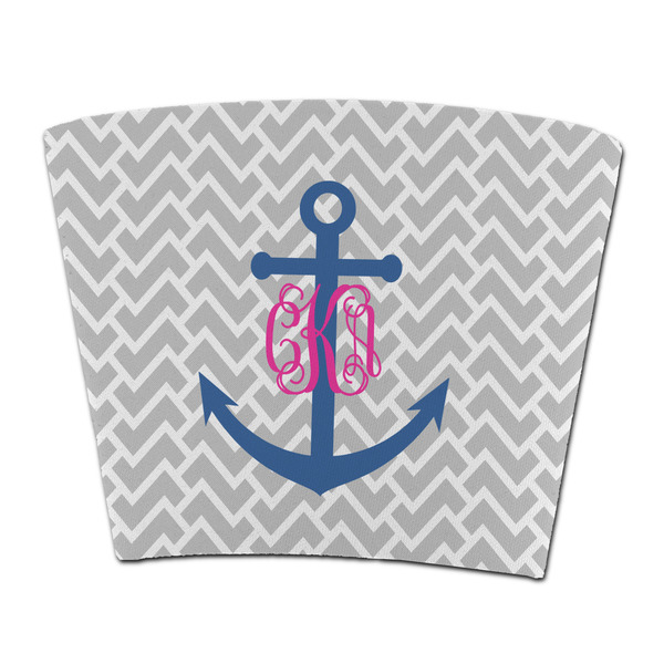 Custom Monogram Anchor Party Cup Sleeve - without bottom