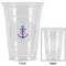 Monogram Anchor Party Cups - 16oz - Approval