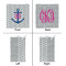 Monogram Anchor Party Favor Gift Bag - Gloss - Approval