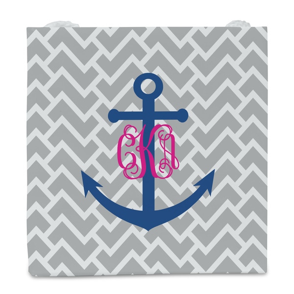 Monogram Anchor Party Favor Gift Bag - Gloss - Front
