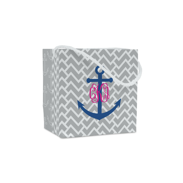 Custom Monogram Anchor Party Favor Gift Bags - Gloss