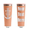 Monogram Anchor Peach RTIC Everyday Tumbler - 28 oz. - Front and Back