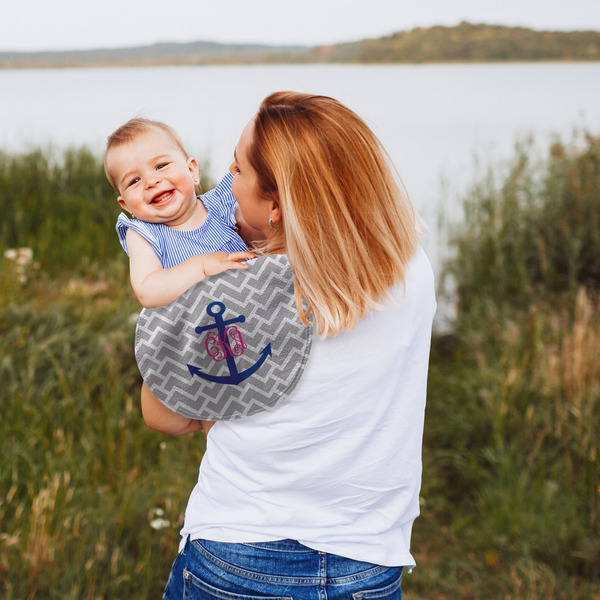 Monogram Anchor Peanut Shaped Burp - Lifestyle