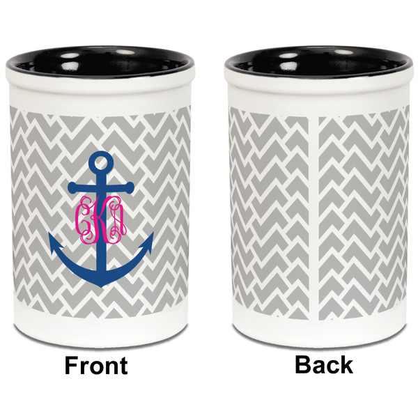 Monogram Anchor Pencil Holder - Black - approval
