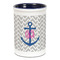 Monogram Anchor Ceramic Pencil Holders - Blue