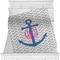 Monogram Anchor Personalized Blanket