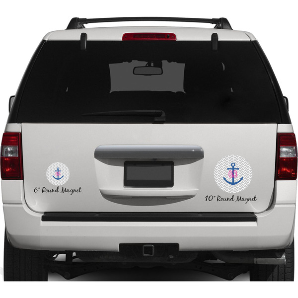 Monogram Anchor Personalized Car Magnets on Ford Explorer