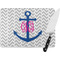 Monogram Anchor Personalized Glass Cutting Board
