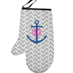 Monogram Anchor Left Oven Mitt (Personalized)