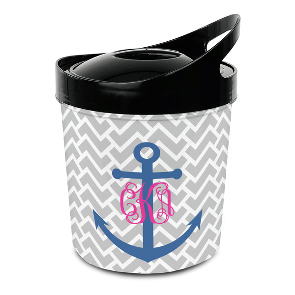 Custom Monogram Anchor Plastic Ice Bucket