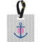 Monogram Anchor Personalized Square Luggage Tag