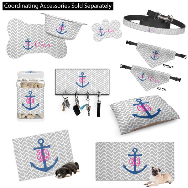 Monogram Anchor Customized Pet Accessories