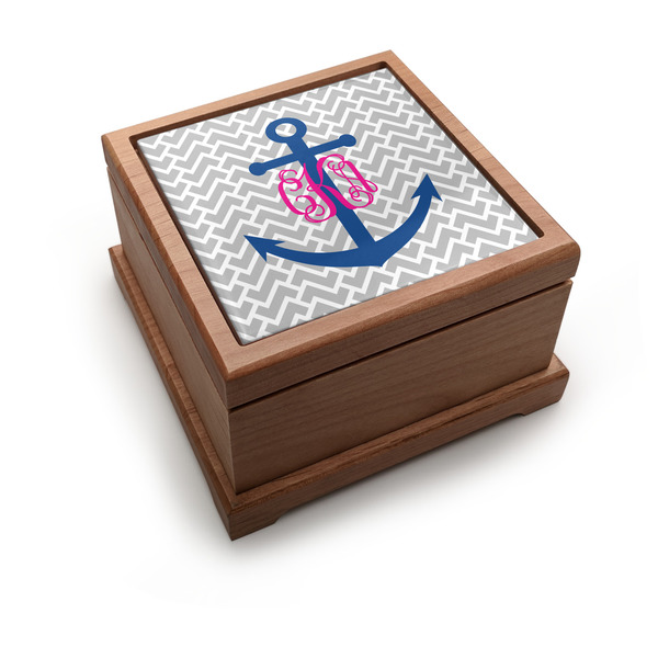 Custom Monogram Anchor Pet Urn