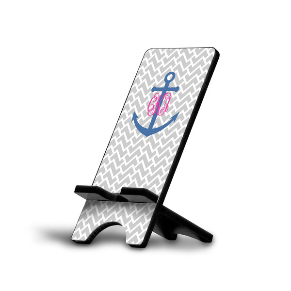 Custom Monogram Anchor Cell Phone Stand (Small)