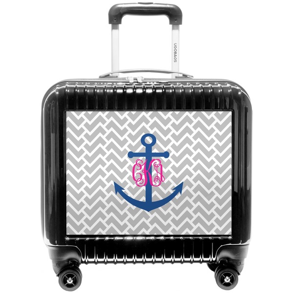 Custom Monogram Anchor Pilot / Flight Suitcase (Personalized)