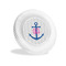 Monogram Anchor Plastic Party Appetizer & Dessert Plates - 6"