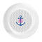 Monogram Anchor Plastic Party Dinner Plates - Approval