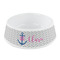 Monogram Anchor Plastic Dog Bowl - Small