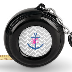 Monogram Anchor Pocket Tape Measure - 6 Ft w/ Carabiner Clip (Personalized)