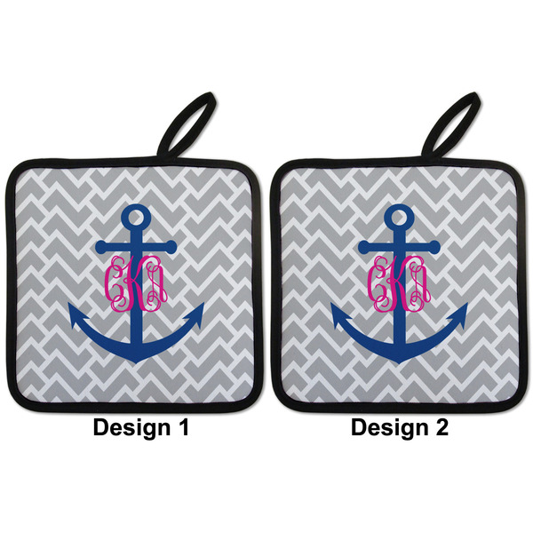Monogram Anchor Pot Holders - Set of 2 APPROVAL