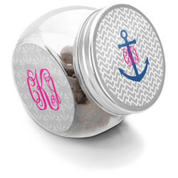 Monogram Anchor Puppy Treat Jar (Personalized)