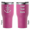 Monogram Anchor RTIC Tumbler - Magenta - Double Sided - Front & Back