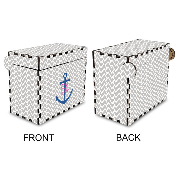 Monogram Anchor Recipe Box - Full Color - Approval